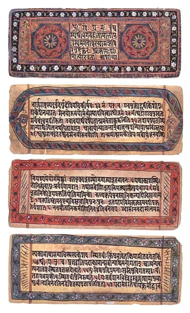 A 19th-century illustrated manuscript of the Bhagavad-gita
